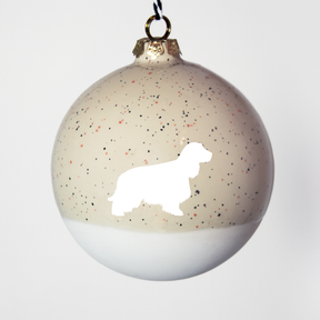 Christmas tree bauble dachshund sand large