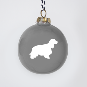 Christmas tree bauble dachshund sand large