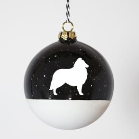 Christmas tree bauble dachshund sand large