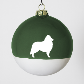 Christmas tree bauble dachshund sand large