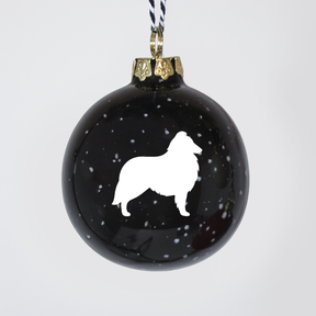 Christmas tree bauble dachshund sand large