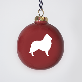 Christmas tree bauble dachshund sand large