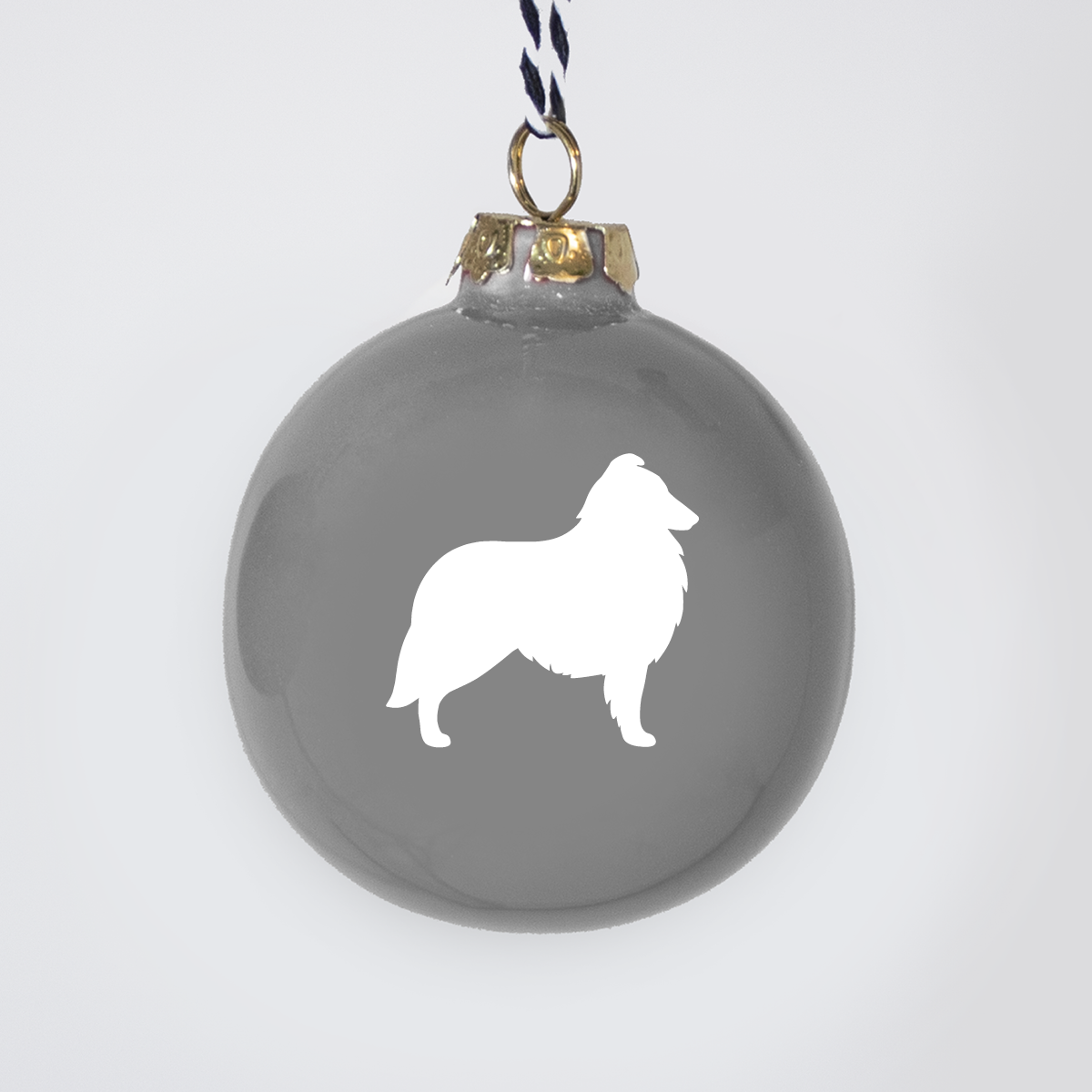 Christmas tree bauble dachshund sand large