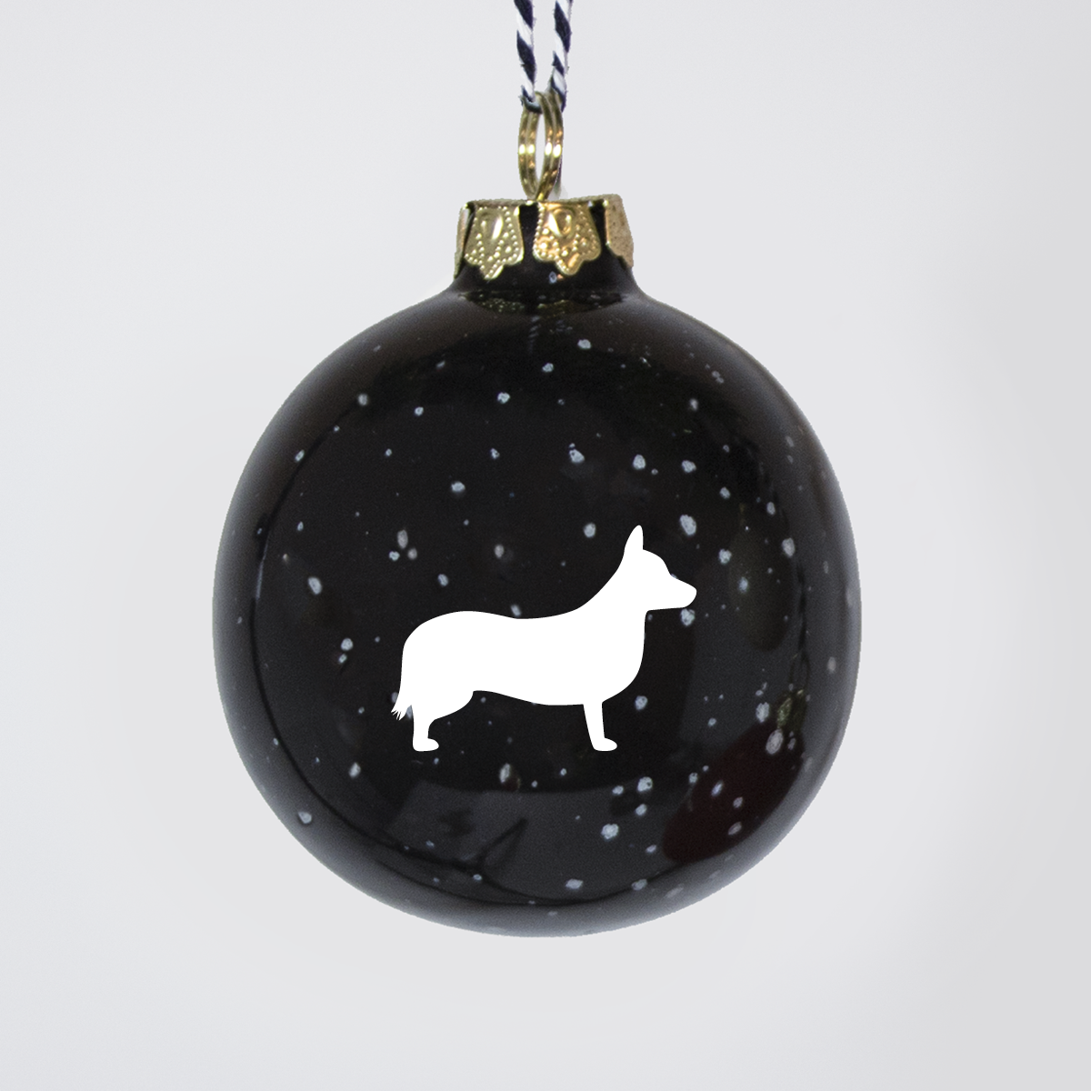 Christmas tree bauble dachshund sand large