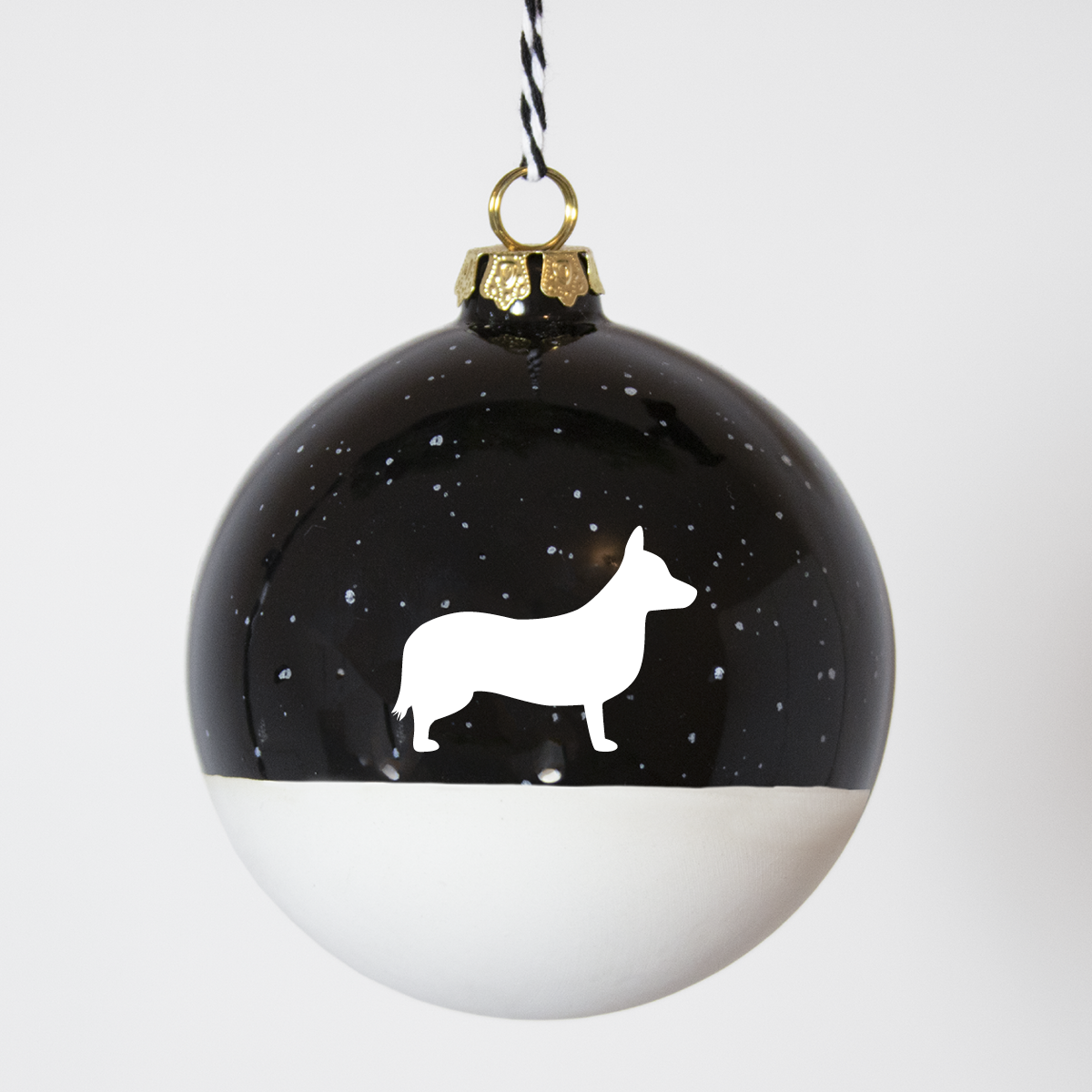 Christmas tree bauble dachshund sand large