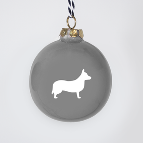 Christmas tree bauble dachshund sand large