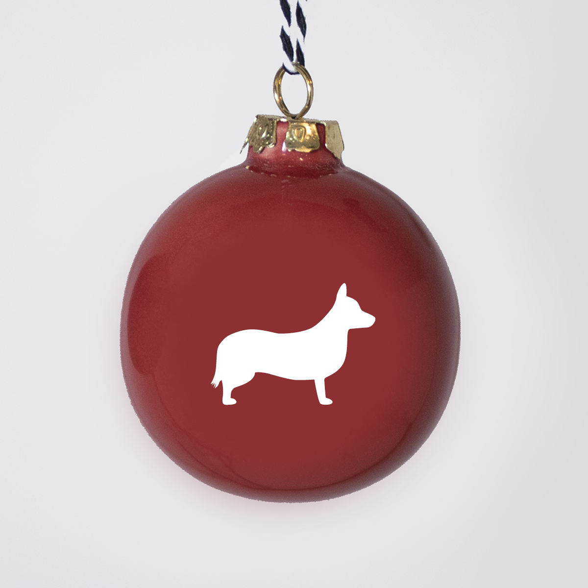 Christmas tree bauble dachshund sand large