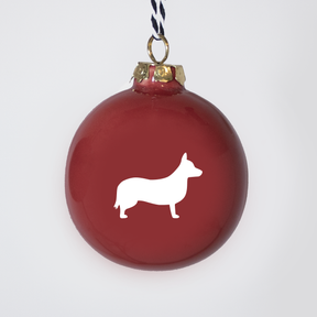 Christmas tree bauble dachshund sand large