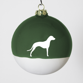 Christmas tree bauble dachshund sand large