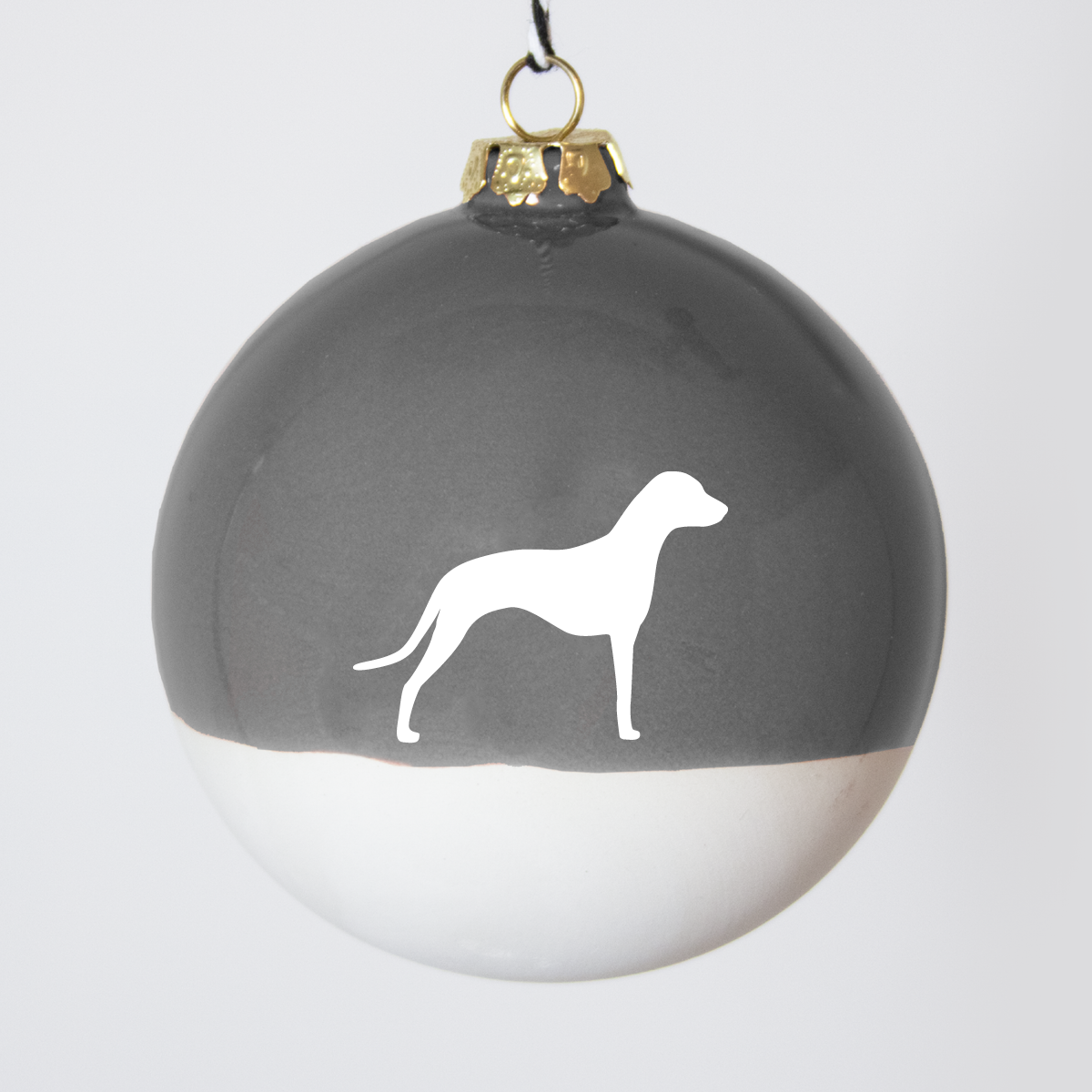 Christmas tree bauble dachshund sand large