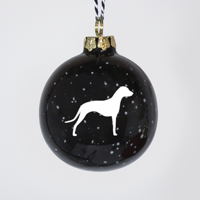 Christmas tree bauble dachshund sand large