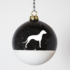 Christmas tree bauble dachshund sand large