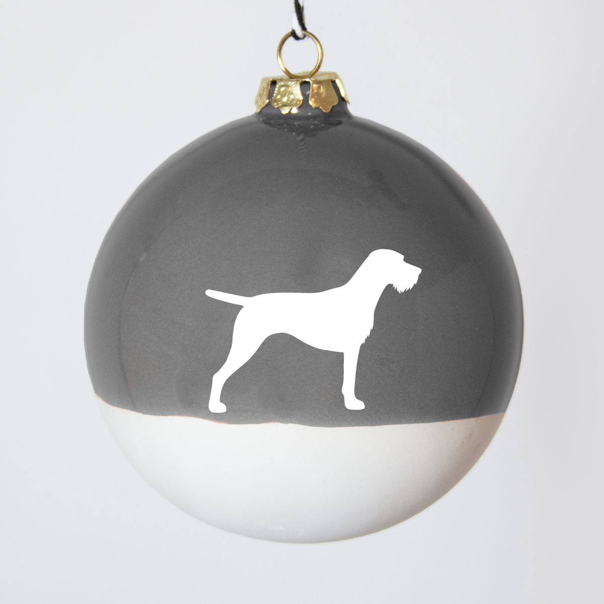 Christmas tree bauble dachshund sand large