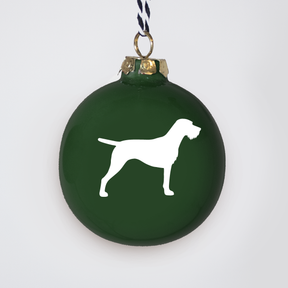 Christmas tree bauble dachshund sand large