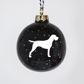Christmas tree bauble dachshund sand large
