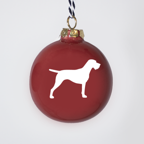 Christmas tree bauble dachshund sand large