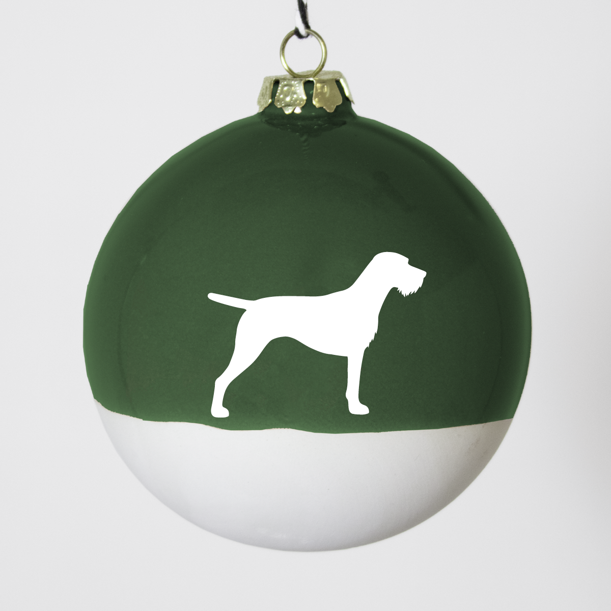 Christmas tree bauble dachshund sand large