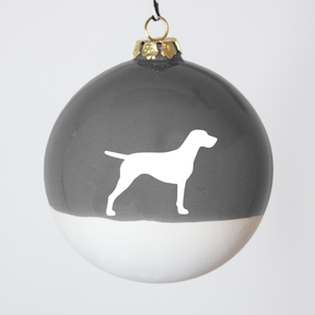 Christmas tree bauble dachshund sand large