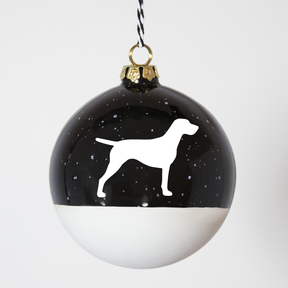 Christmas tree bauble dachshund sand large