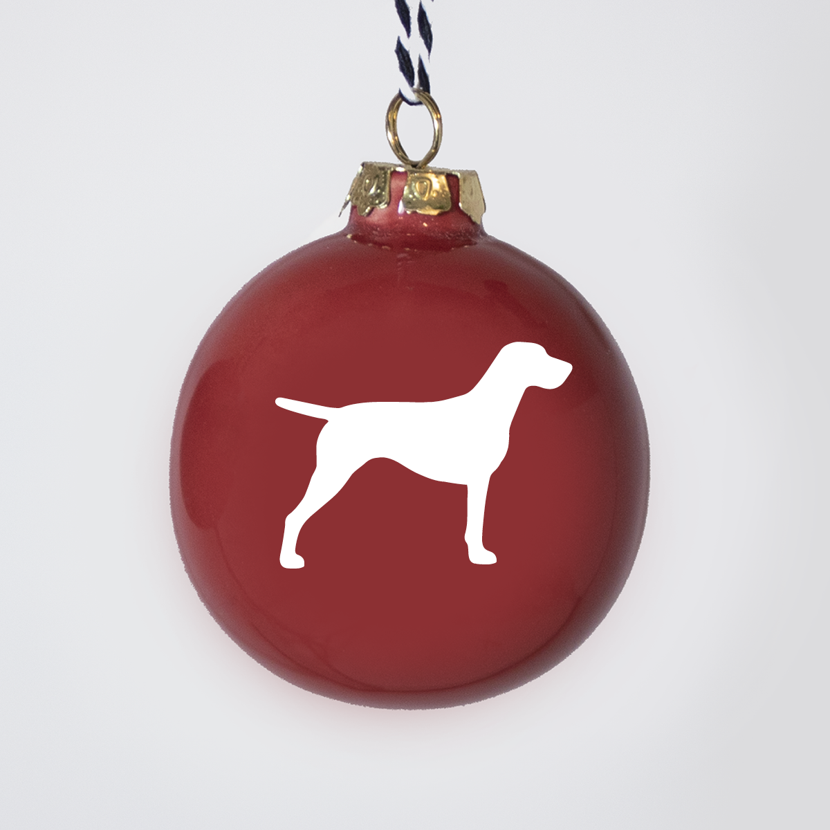 Christmas tree bauble dachshund sand large