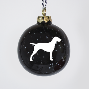 Christmas tree bauble dachshund sand large