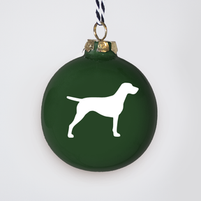 Christmas tree bauble dachshund sand large