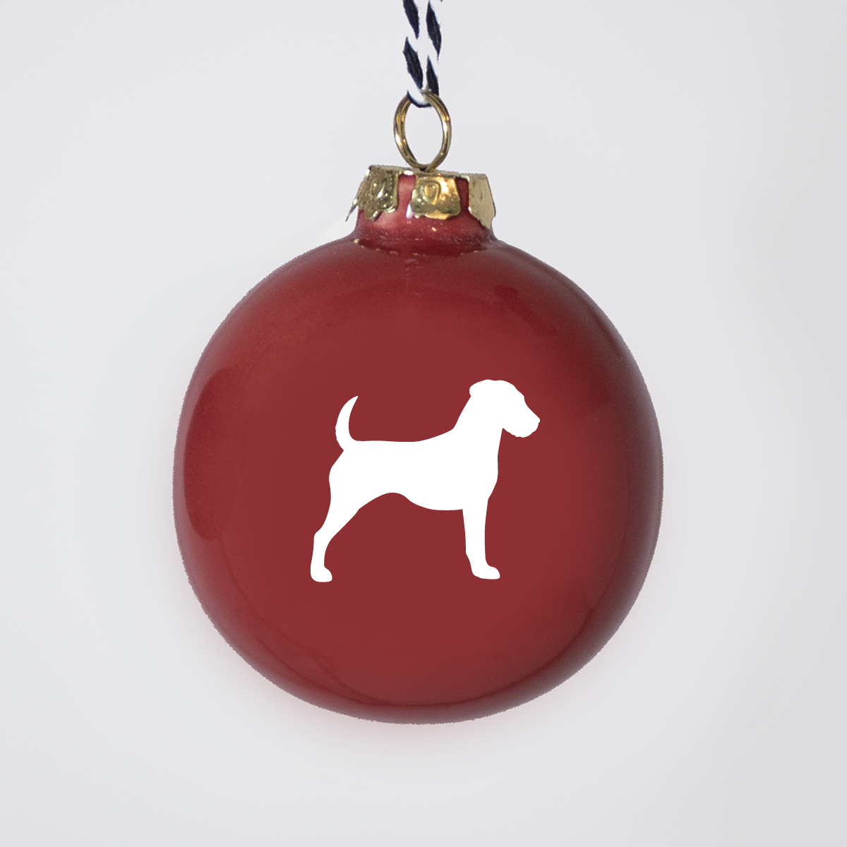 Christmas tree bauble dachshund sand large