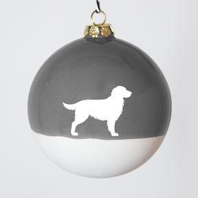 Christmas tree bauble dachshund sand large