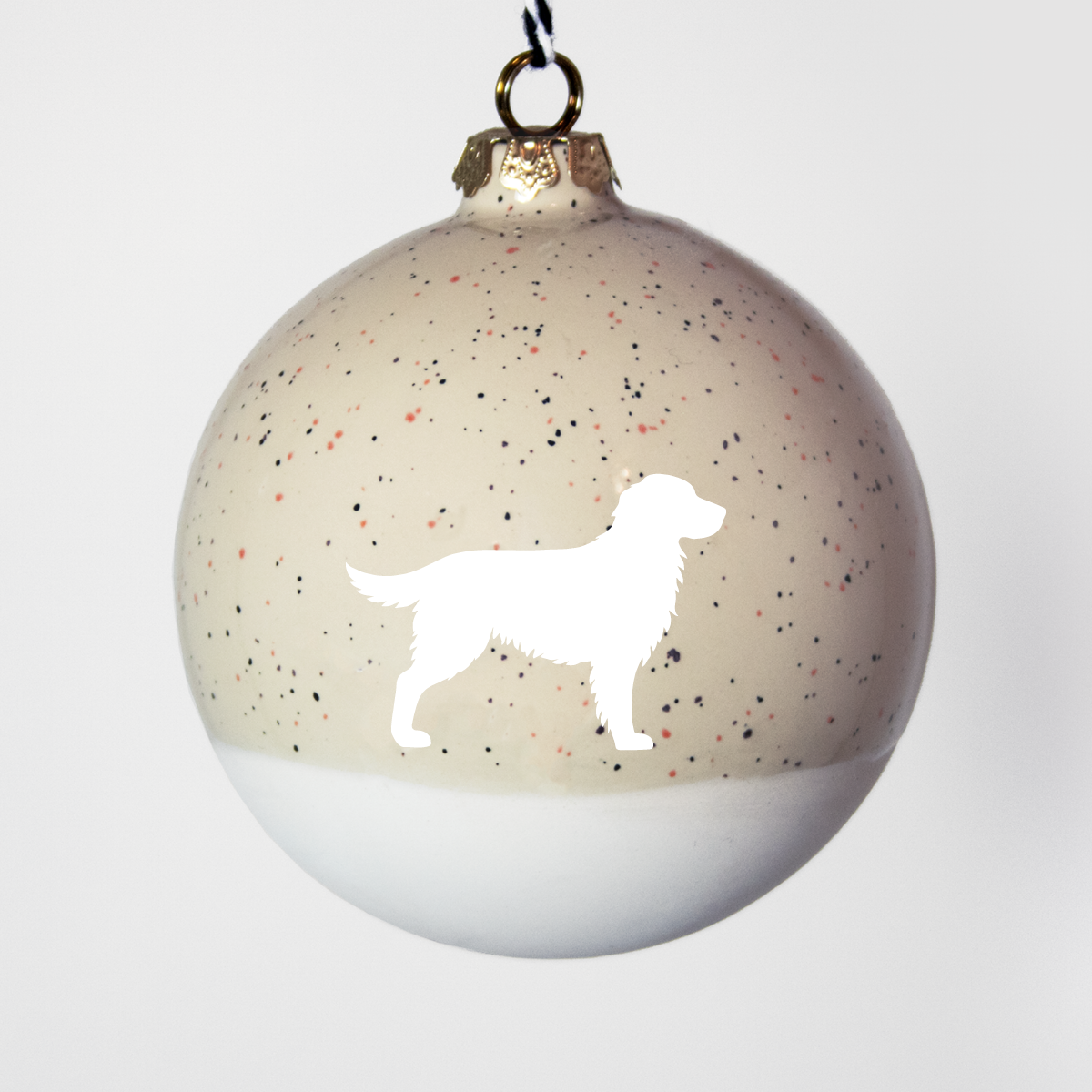 Christmas tree bauble dachshund sand large