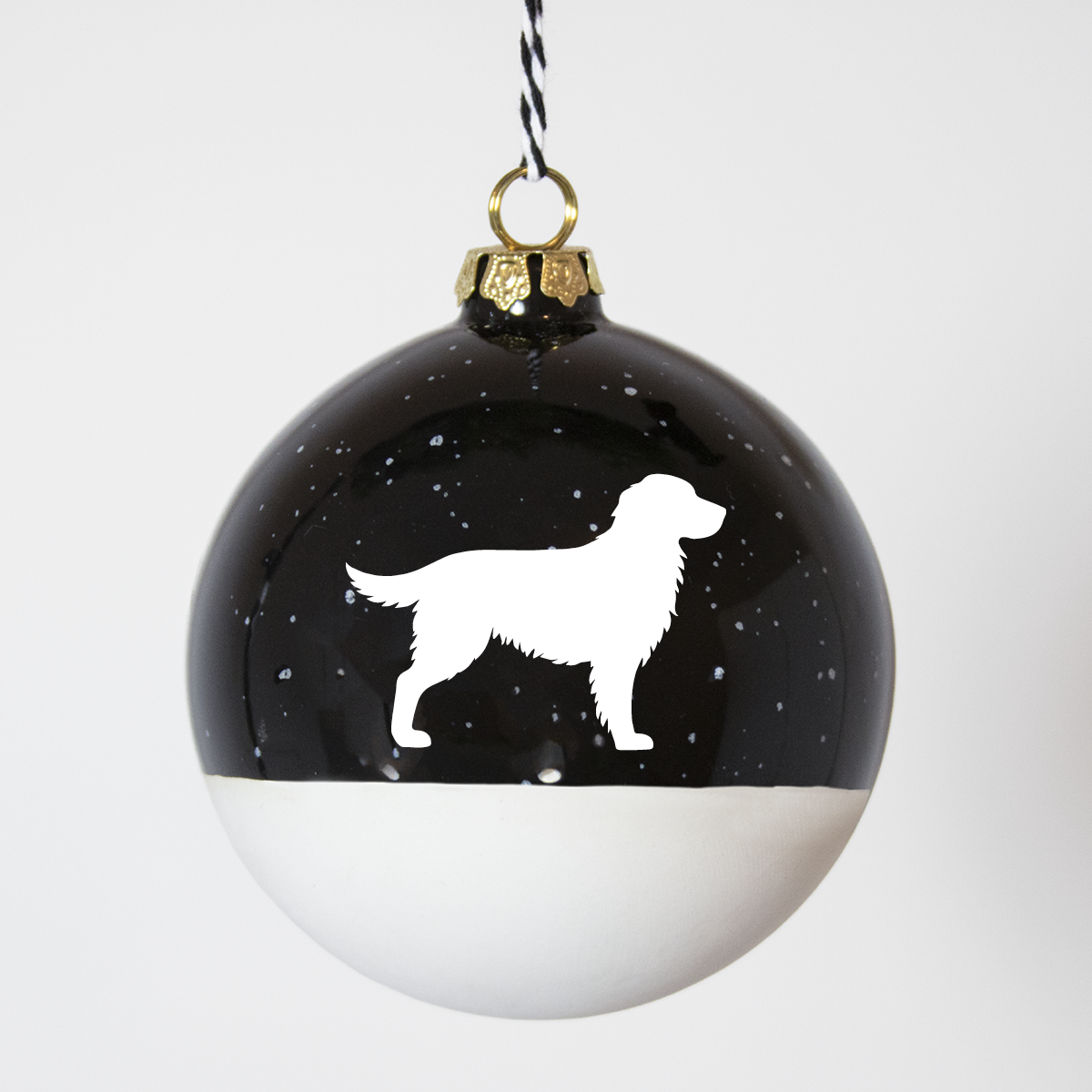 Christmas tree bauble dachshund sand large