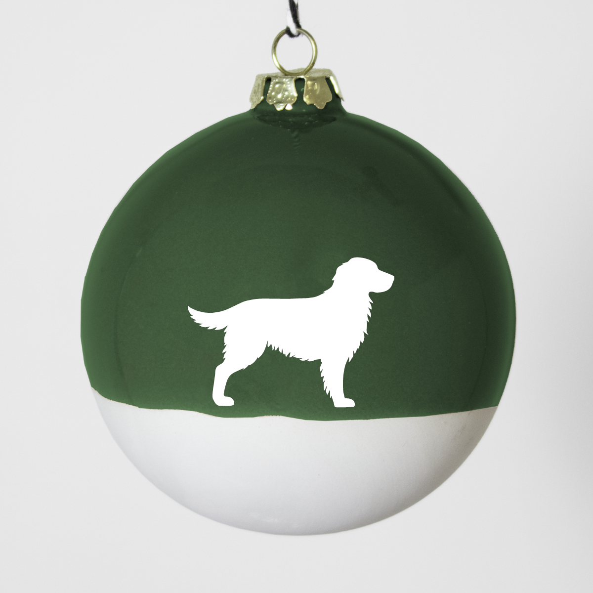 Christmas tree bauble dachshund sand large