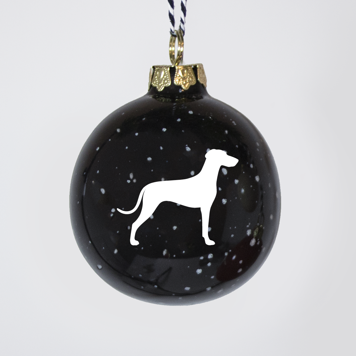 Christmas tree bauble dachshund sand large