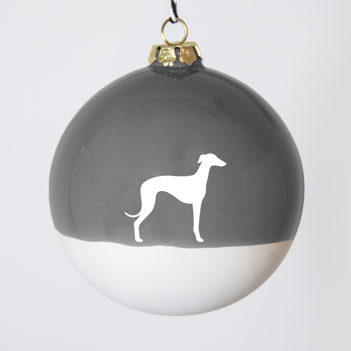 Christmas tree bauble dachshund sand large