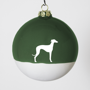 Christmas tree bauble dachshund sand large