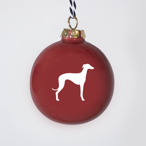 Christmas tree bauble dachshund sand large