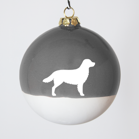 Christmas tree bauble dachshund sand large