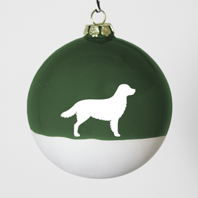 Christmas tree bauble dachshund sand large