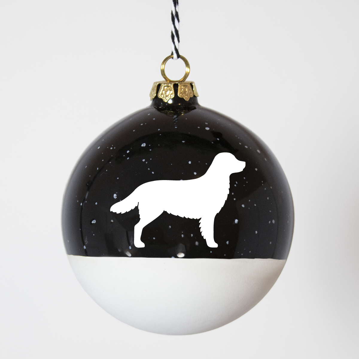 Christmas tree bauble dachshund sand large