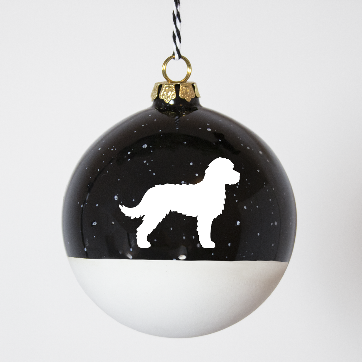 Christmas tree bauble dachshund sand large