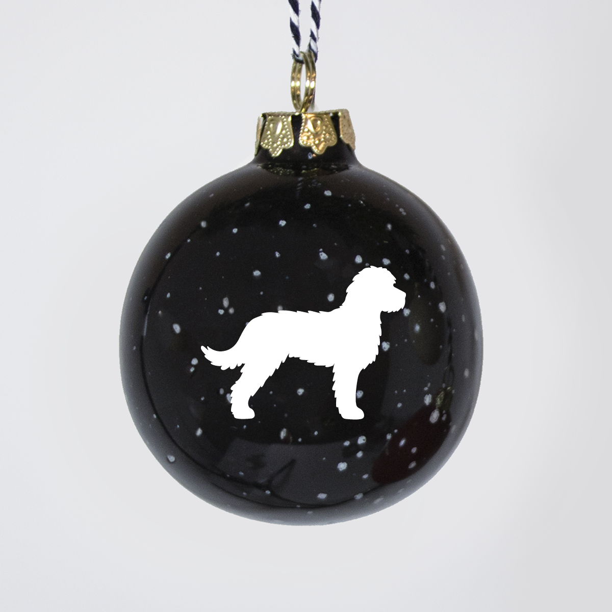 Christmas tree bauble dachshund sand large