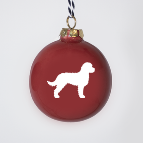 Christmas tree bauble dachshund sand large