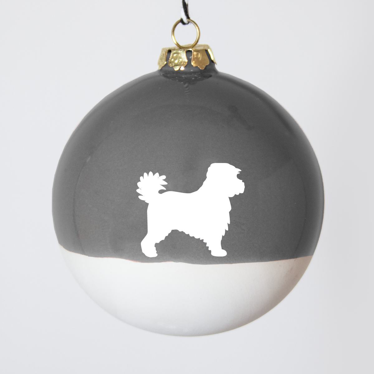 Christmas tree bauble dachshund sand large