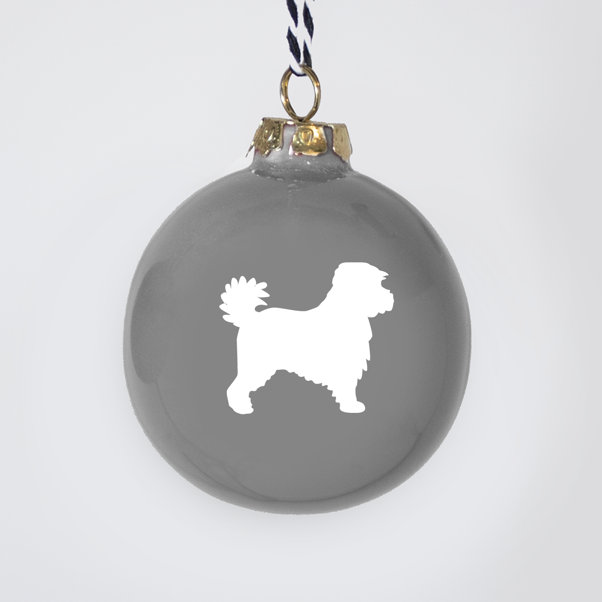 Christmas tree bauble dachshund sand large