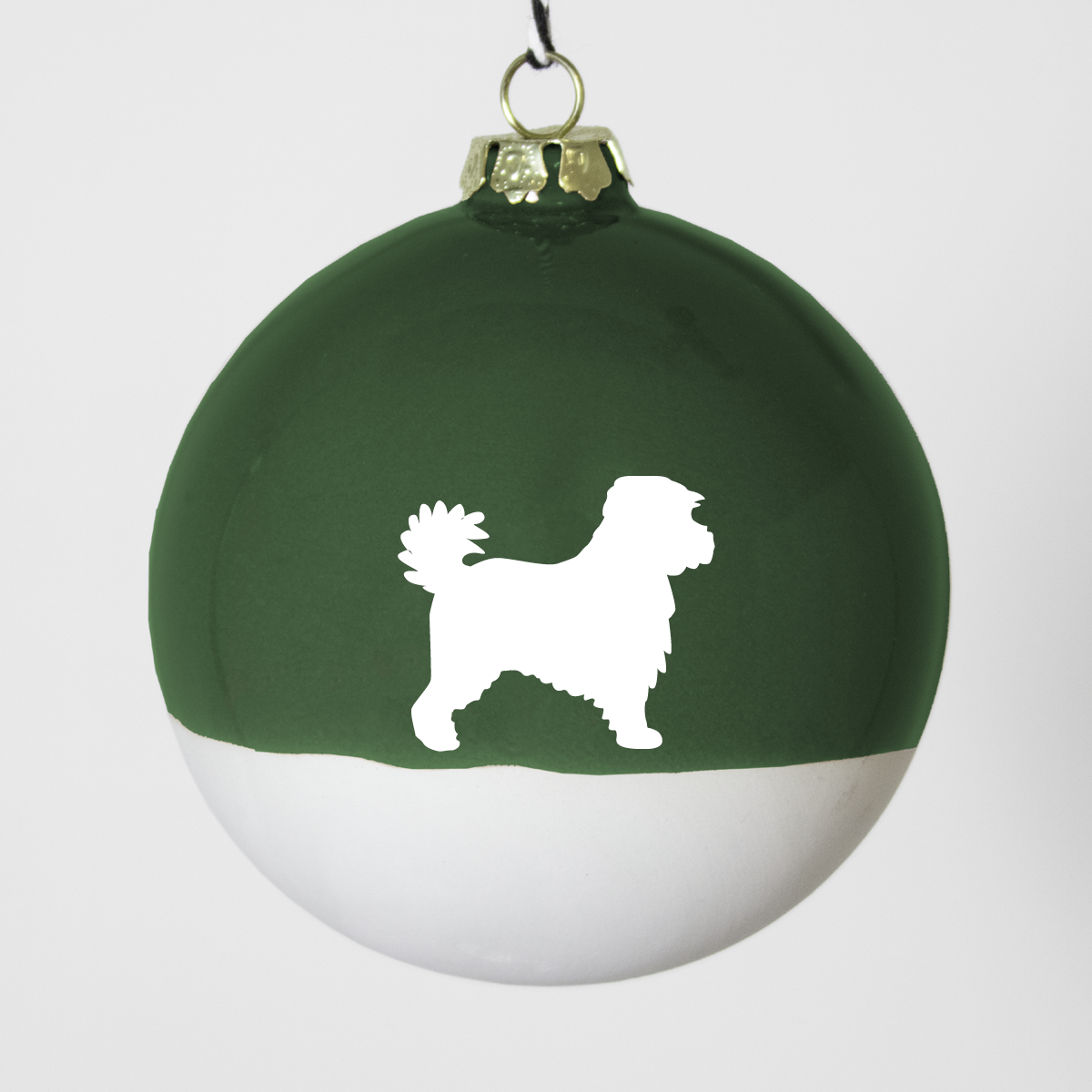 Christmas tree bauble dachshund sand large
