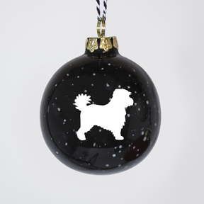 Christmas tree bauble dachshund sand large