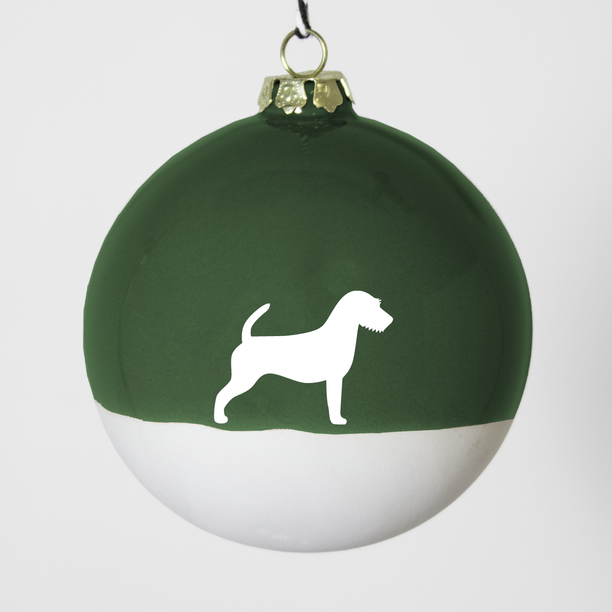 Christmas tree bauble dachshund sand large