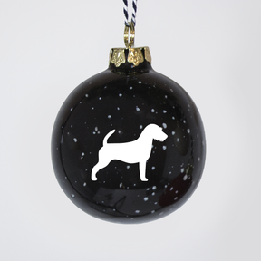 Christmas tree bauble dachshund sand large