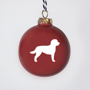 Christmas tree bauble dachshund sand large