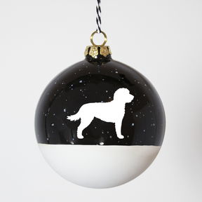 Christmas tree bauble dachshund sand large