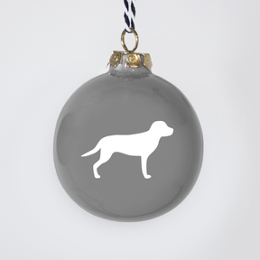 Christmas tree bauble dachshund sand large